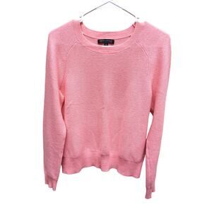 Banana Republic Italian Merino Blend Knitted Cropped Coral Sweater Size S